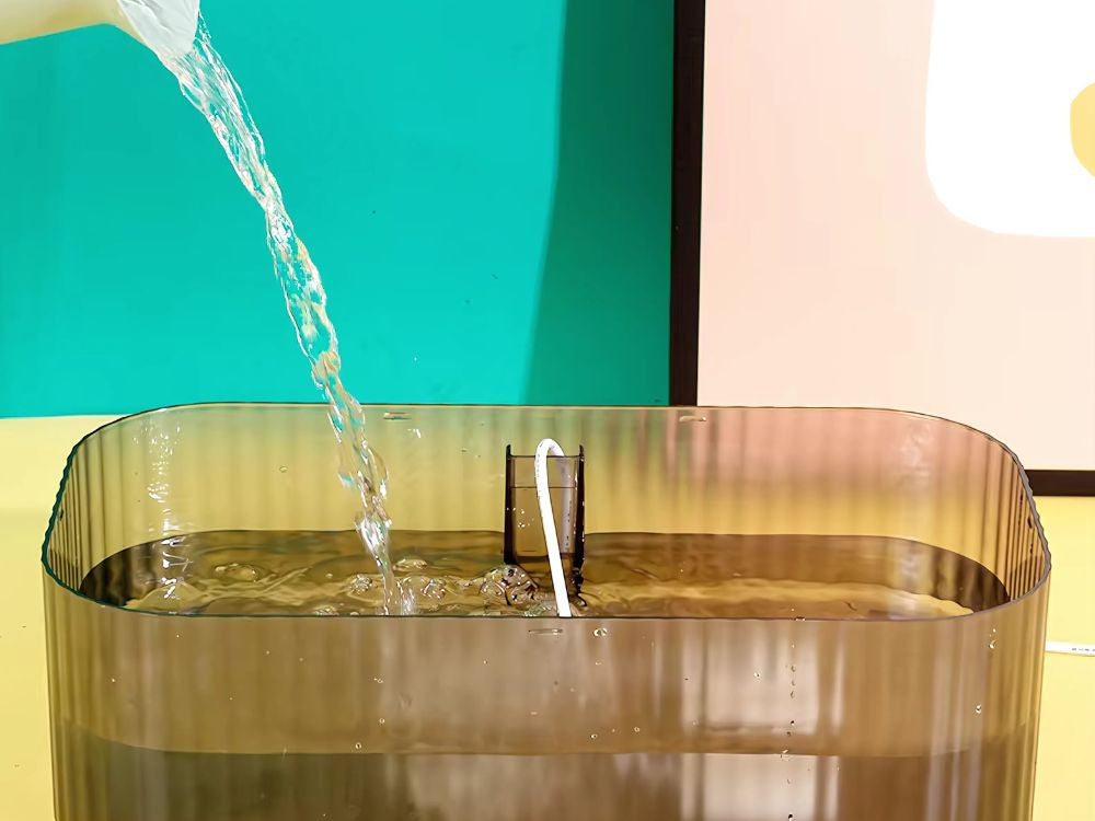 Automatinis kačių gertuvė šuns vandens fontanas filtras maisto dubuo, Baltas, Szín, Fehér