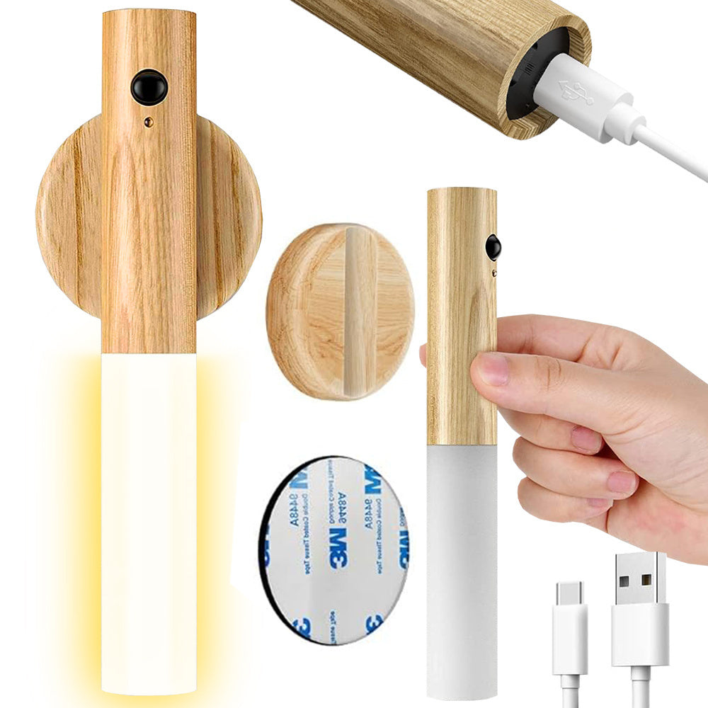 LED sieninis šviestuvas su judesio detektoriumi (šiltai šviečiantis, magnetinis)