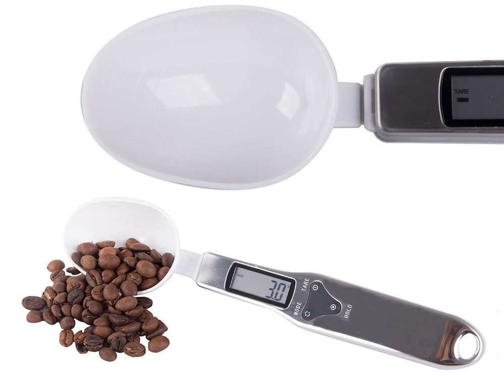 Elektroninės kuchininės svarstyklės lcd skaitmeninės tikslios rankenėlės 500g, Baltas, Szín, Fehér