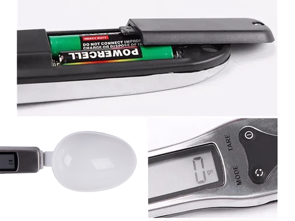 Elektroninės kuchininės svarstyklės lcd skaitmeninės tikslios rankenėlės 500g, Baltas, Szín, Fehér