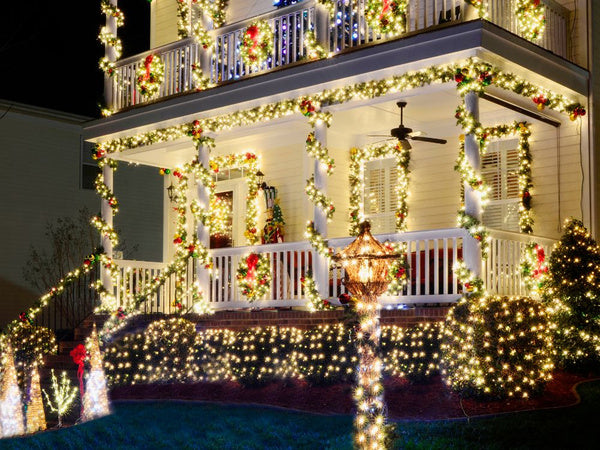 Kalėdų eglutės žibintai vidaus balta šilta 500 vadovaujama apšvietimas 7 programos