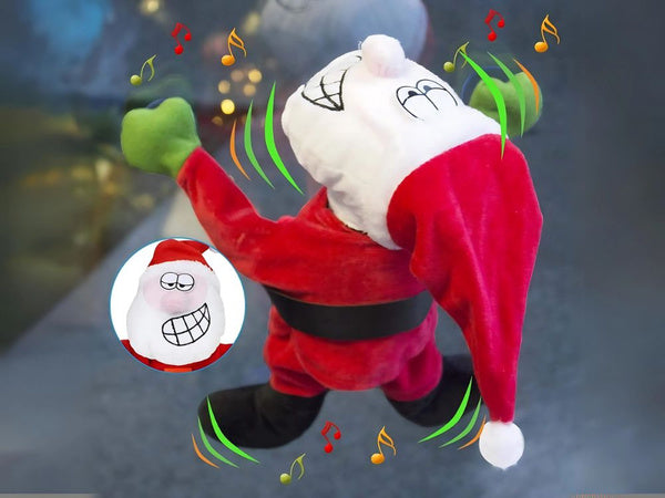 Šokantis ir dainuojantis šventasis 30cm lango dekoracija siurbtukai