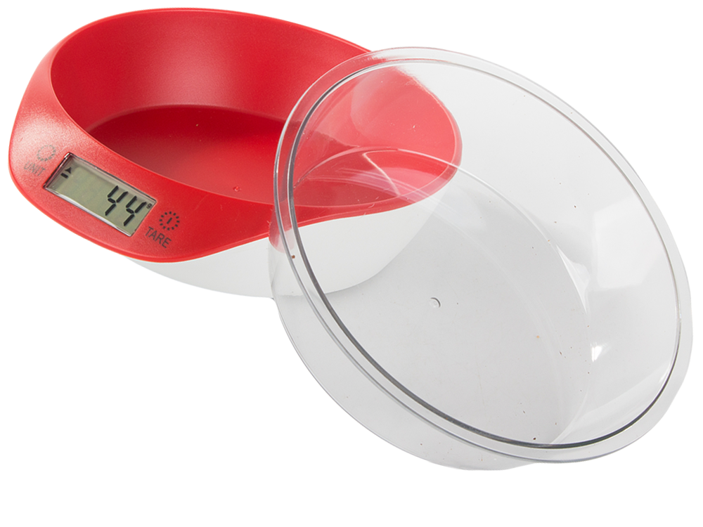 Elektroninė kirbinė svarstyklė su nuimamu dubenėliu 5kg/1g skaitmeninės precizinės svarstyklės, Raudona, Szín, Piros