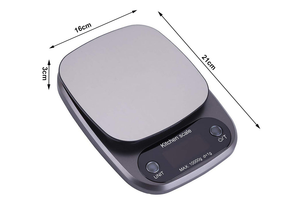 Elektroniniai kineškiniai svertai lcd namų sandėlių tikslumas iki 10kg 1g, Juoda, Szín, Fekete