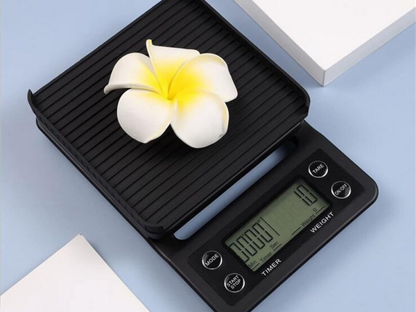 Elektroniniai kavos svertai elektroniniai tikslai 5kg 0,1g, Juoda, Szín, Fekete