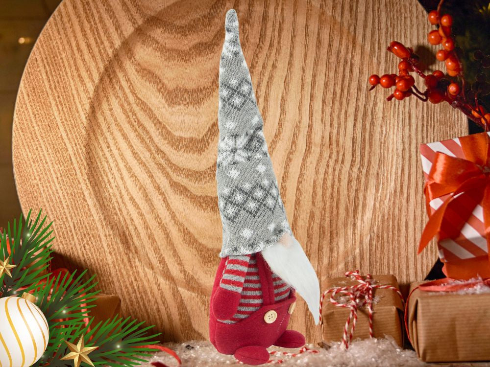 Christmas ghost red ghost with christmas beard 38cm soft, Raudona, Szín, Piros