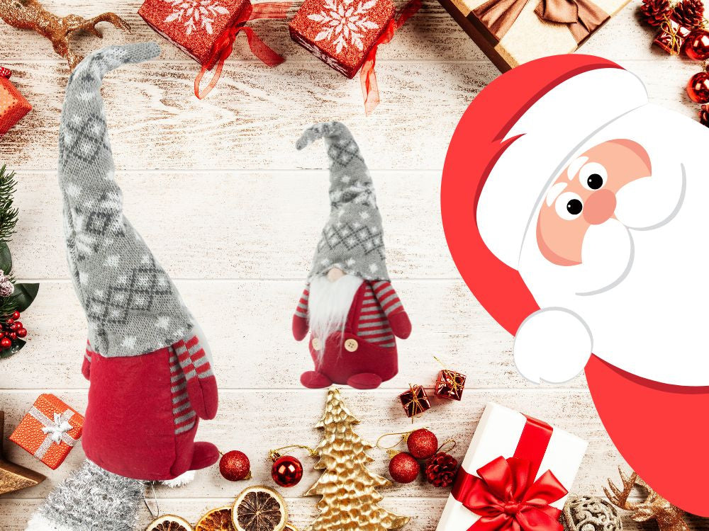 Christmas ghost red ghost with christmas beard 38cm soft, Raudona, Szín, Piros