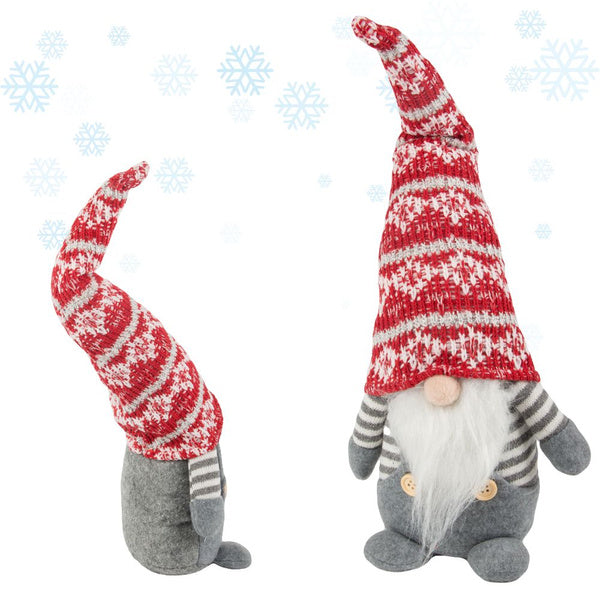 Kalėdinis ghost pilkas nykštukas su eglute ir barzda 38cm minkštas, Pilka, Szín, Szürke