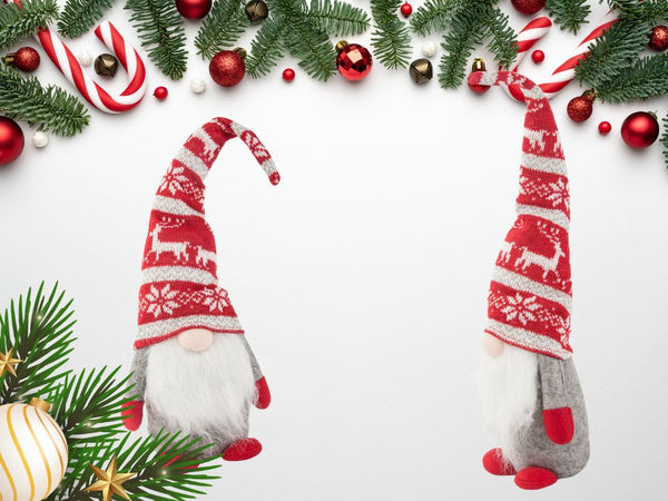 Kalėdinis ghost pilkas nykštukas su eglutės barzda 48cm minkštas, Pilka, Szín, Szürke