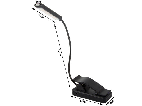 Knygų skaitymo šviesa usb naktinė šviesa su klipu sveika akims 9 led