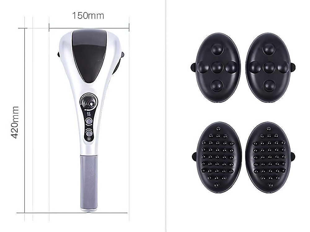 Dvigubas vibracinis kūno masažuoklis, šildantis, liekninantis celiulitą