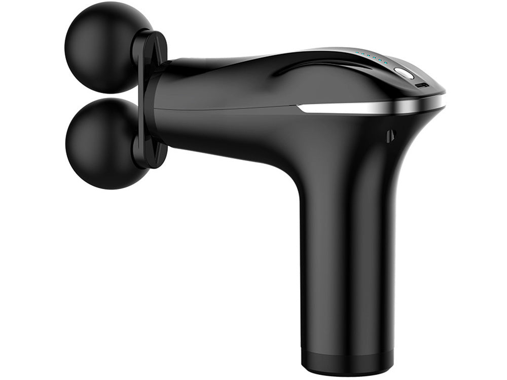 Nugaros masažo pistoletas kūno kojų masažuoklis stiprus masažo pistoletas 4 patarimai, Juoda, Szín, Fekete