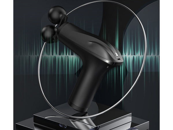 Nugaros masažo pistoletas kūno kojų masažuoklis stiprus masažo pistoletas 4 patarimai, Juoda, Szín, Fekete