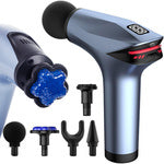 Nugaros masažo pistoletas kūno kojų masažuoklis stiprus masažo pistoletas 5 patarimai, Mėlyna, Szín, Kék