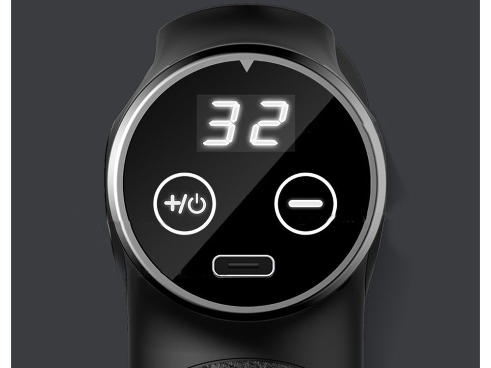 Nugaros masažo pistoletas kūno kojų masažuoklis stiprus masažo pistoletas 4 patarimai, Juoda, Szín, Fekete