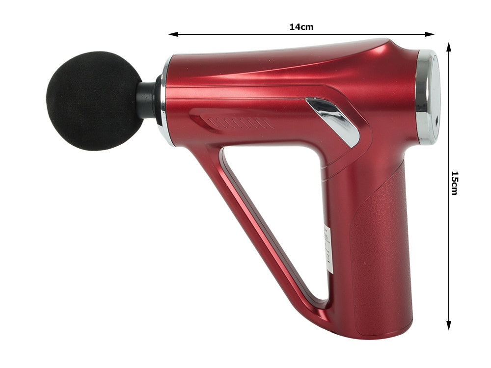 Nugaros masažo pistoletas kūno kojų masažuoklis stiprus masažo pistoletas 4 patarimai, Raudona, Szín, Piros