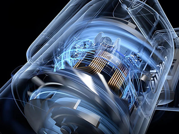 Vertikalus dulkių siurblys be maišelio rankinis 2in1 100w 4 hepa antgaliai