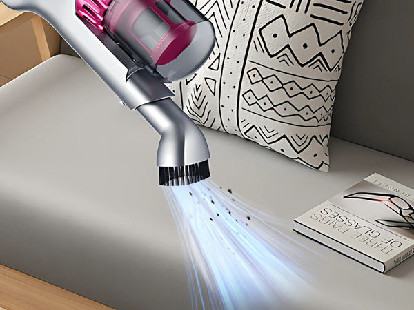 Vertikalus dulkių siurblys be maišelio rankinis 2in1 100w 4 hepa antgaliai