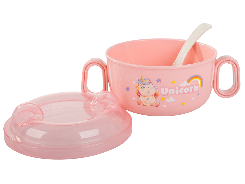 Maitinimo reikmenų rinkinys kūdikių maisto dubenėlis su rankenėlėmis šaukštas