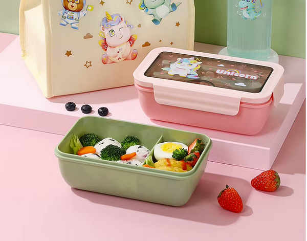 Pietų dėžutės pusryčių konteineris mokyklai skirtukai stalo įrankiai