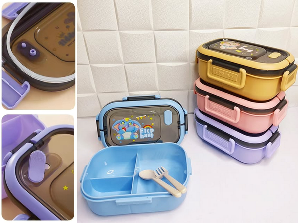 Pietų dėžutė pusryčių konteineris pietūs su skyriais stalo įrankiai