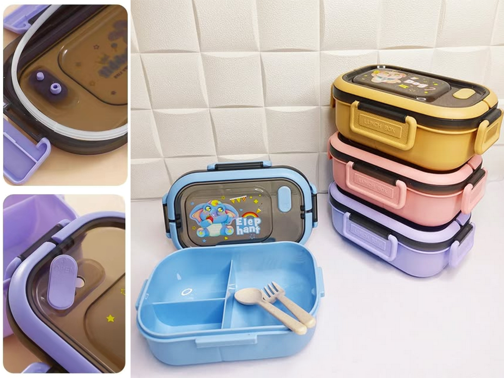 Pietų dėžutė pusryčių konteineris pietūs su skyriais stalo įrankiai