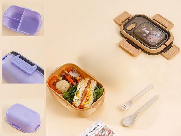 Pietų dėžutė pusryčių konteineris pietūs su skyriais stalo įrankiai