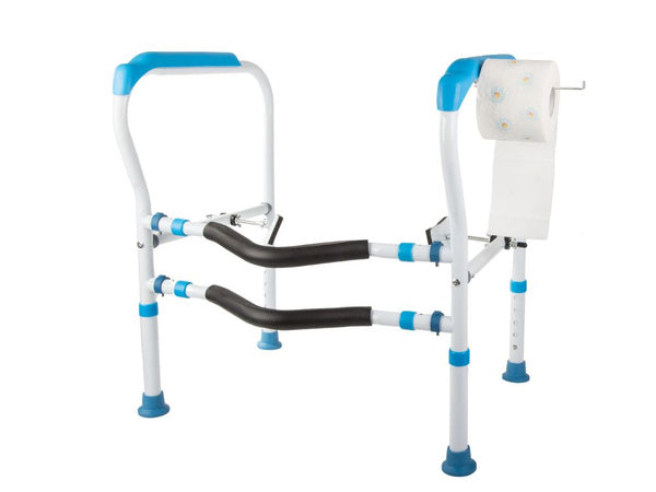 Tualeto rankena reguliuojamas turėklas stabilus senjorams