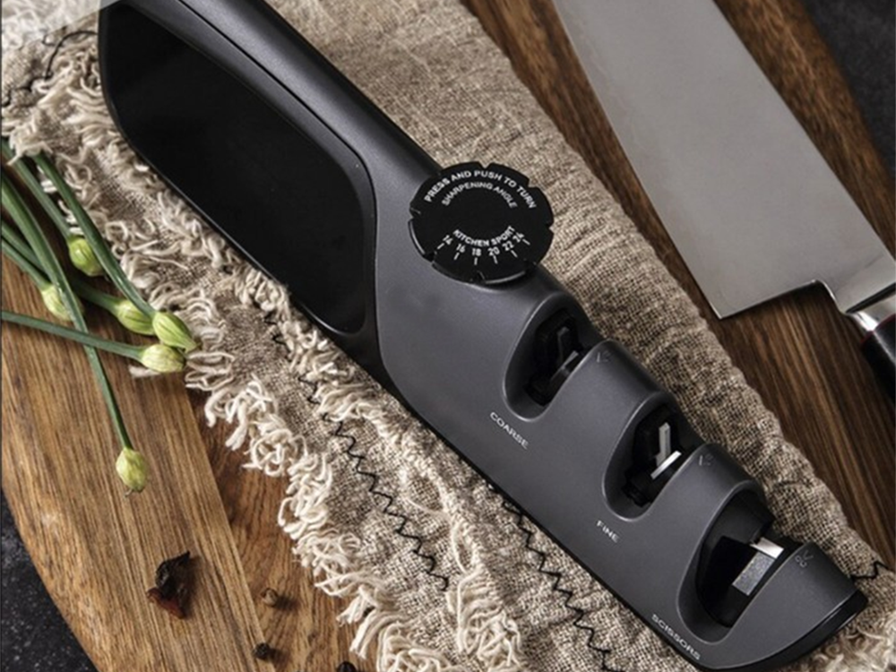 Peilių galąstuvas virtuvės žirklių galandinimas neslystantis reguliavimas