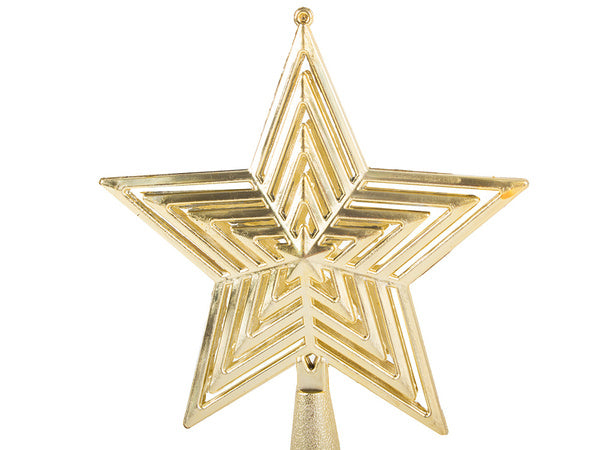 Kalėdų žvaigždė kalėdų eglutės papuošalas kalėdų antgalis nesulaužomas auksinis