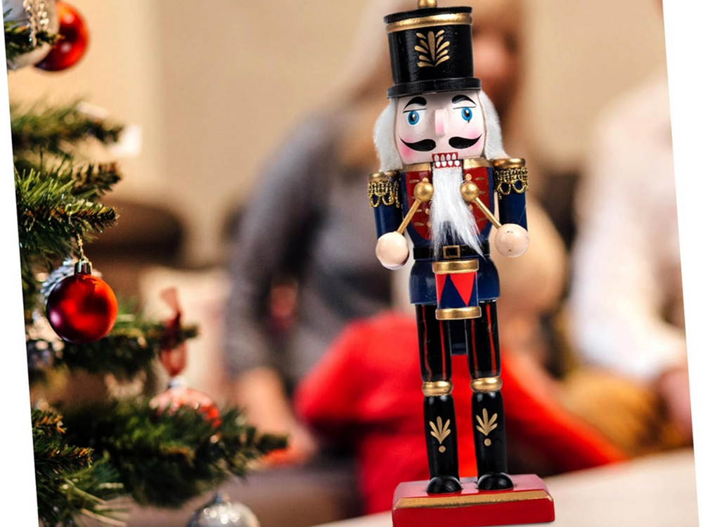 Riešutininkas medinis kareivis dekoratyvinė kalėdinė figūrėlė dovana