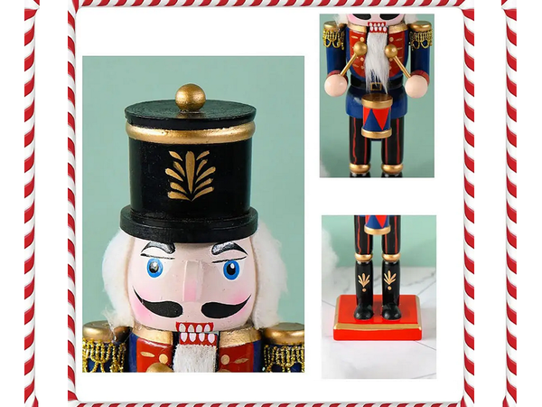 Riešutininkas medinis kareivis dekoratyvinė kalėdinė figūrėlė dovana