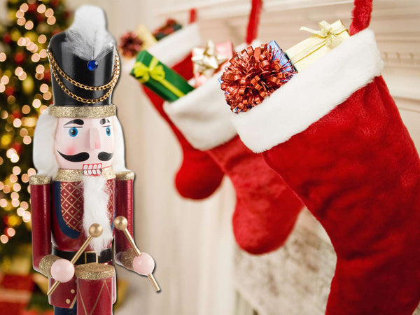 Medinis kareivėlis riešutininkas dekoratyvinė kalėdinė dovanų figūrėlė