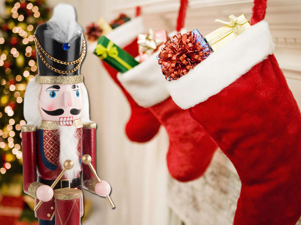 Medinis kareivėlis riešutininkas dekoratyvinė kalėdinė dovanų figūrėlė