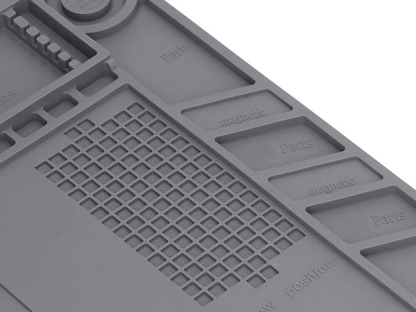 Silikono paslaugų kilimėlis litavimo organizatorius didelis padas 30x45 magnetas