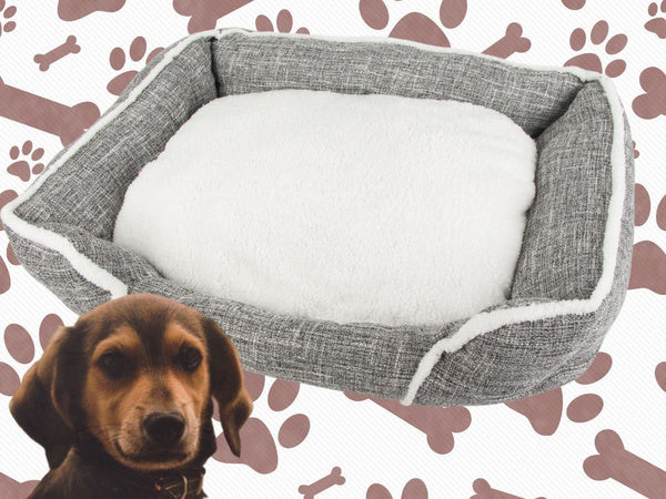 Šuns lova minkšta, patogi, pūkuota lova su pagalvėle, dydis m
