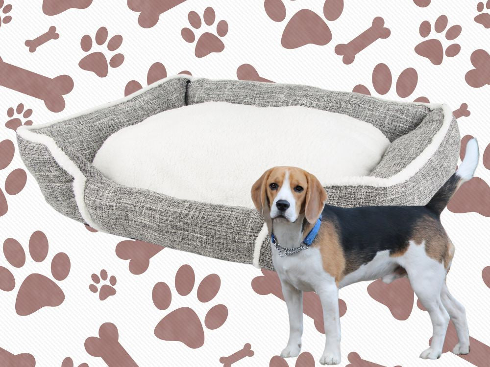 Šuns lova minkšta, patogi, pūkuota lova su pagalvėle l dydžio