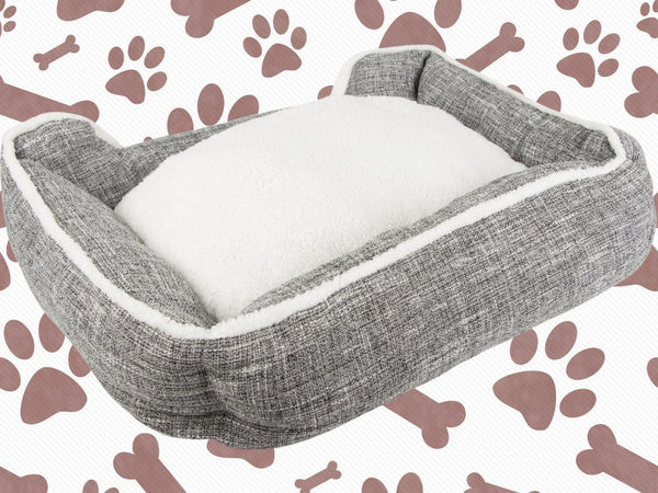 Šuns lova minkšta, patogi, pūkuota lova su pagalvėle l dydžio