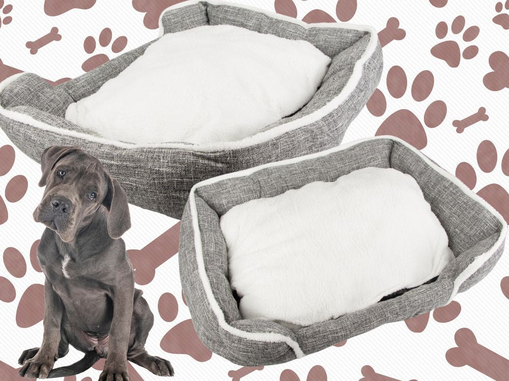 Šuns lova minkšta, patogi, pūkuota lova su pagalve xl dydžio