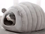 Pliušinis lovos kokonas šuniui katė minkšta pagalvė patalynė pūkuota, Pilka, Szín, Szürke
