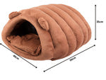 Pliušinis lovos kokonas šuniui katė minkšta pagalvė patalynė pūkuota, Ruda, Szín, Barna