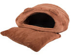 Pliušinis lovos kokonas šuniui katė minkšta pagalvė patalynė pūkuota, Ruda, Szín, Barna