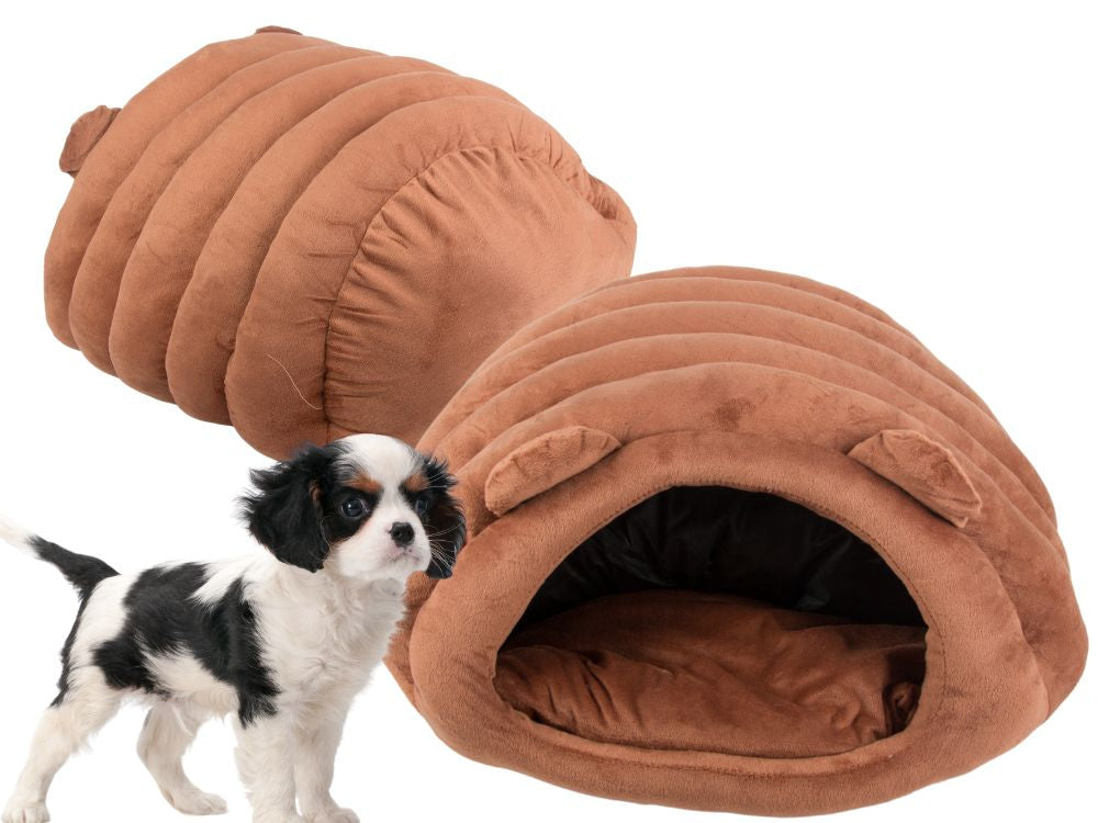 Pliušinis lovos kokonas šuniui katė minkšta pagalvė patalynė pūkuota, Ruda, Szín, Barna