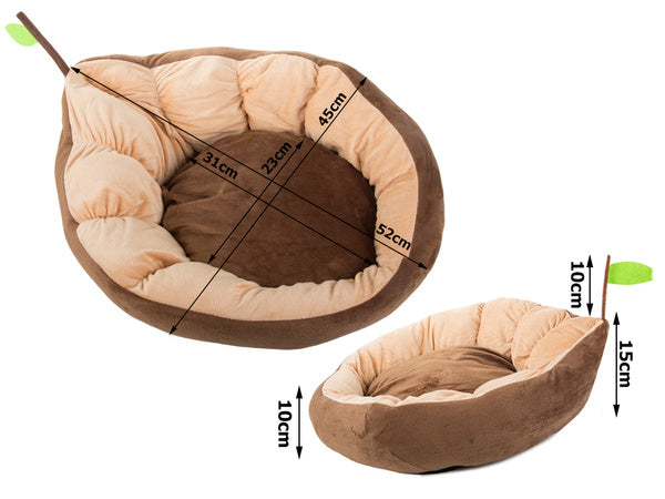 Pliušinė lova pagalvėlė šuniui žaidimų aikštelė katei minkšta sofos patalynė, Ruda, Szín, Barna