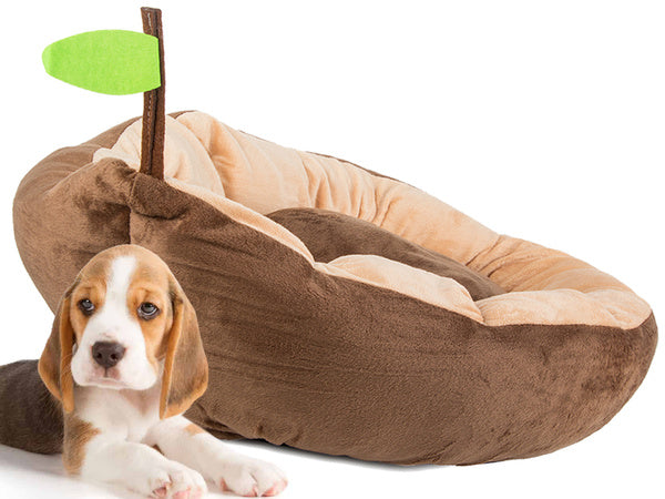 Pliušinė lova pagalvėlė šuniui žaidimų aikštelė katei minkšta sofos patalynė, Ruda, Szín, Barna