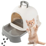 Kačių kraiko dėklas didelis uždaras kraiko semtuvėlis tvirtas ištraukiamas, Įvairiaspalvis, Szín, Sokszínű