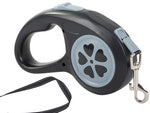 Automatinis šunų lanyardo uždarymas galingas lengvas 5m 15kg, Juoda, Szín, Fekete