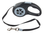 Automatinis šunų lanyardo uždarymas galingas lengvas 5m 15kg, Juoda, Szín, Fekete