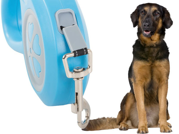 Automatinis šunų lanyardo uždarymas galingas lengvas 5m 15kg, Mėlyna, Szín, Kék