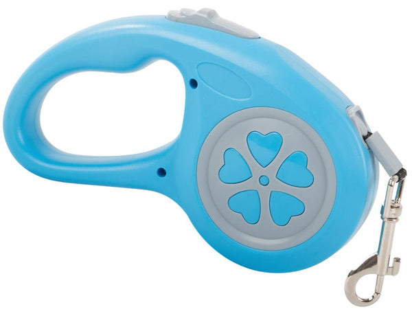 Automatinis šunų lanyardo uždarymas galingas lengvas 5m 15kg, Mėlyna, Szín, Kék